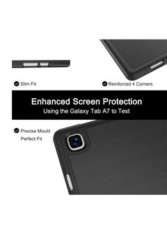 MIGOFAST Samsung Galaxy Tab A7 10.4 Case 2020 Shock Proof Tri-fold Stand Lightweight Smart Cover with Soft TPU Back Auto Sleep/Wake for Samsung Galaxy T500/T505/T507 Black  - Image 2