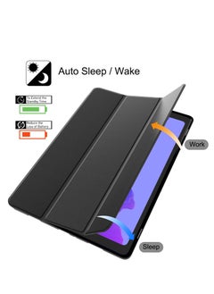 MIGOFAST Samsung Galaxy Tab A7 10.4 Case 2020 Shock Proof Tri-fold Stand Lightweight Smart Cover with Soft TPU Back Auto Sleep/Wake for Samsung Galaxy T500/T505/T507 Black  - Image 4