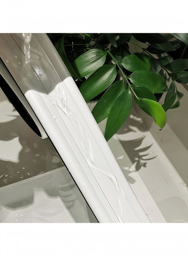 Peachjoy Door Bottom Seal, Wind and Noise Barrier, 1m for Door Bottom, Free Cut Length, Under Door Noise Barrier (White)  - Image 5