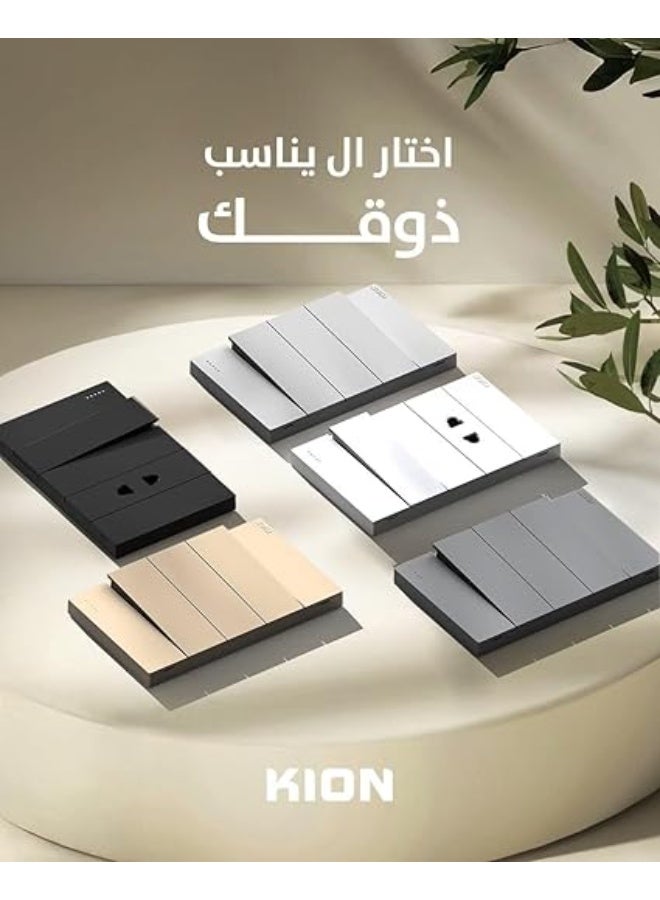 KION Electric Finishing Bundle with 25 Gray Wedges, 25 Chassis, 20 Keys, 20 Spikes, 35 Plugs, 2 Shower Bits, 2 Phone Bits, 1 Bell Button - Image 3