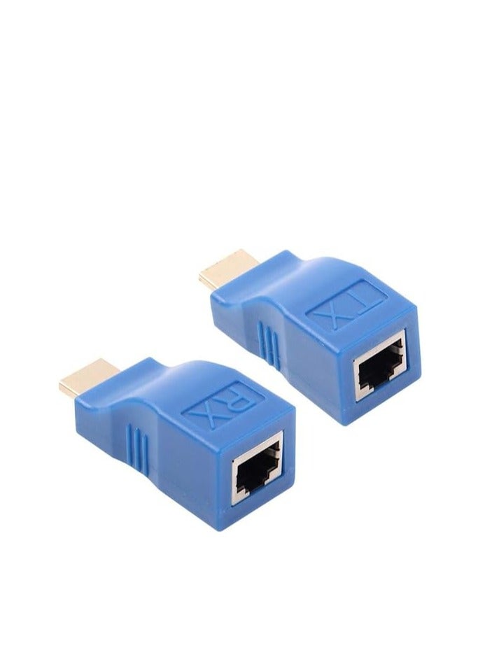 مايكرو وير مايكرووير موسع اتش دي ام اي، موسع شبكة HDMI 30 متر ومحول استقبال v1.4 rj45 cat5e cat6 محول ايثرنت LAN 1080p لتلفزيون HDTV hdpc HD TV DVD، متعدد الألوان - Image 1