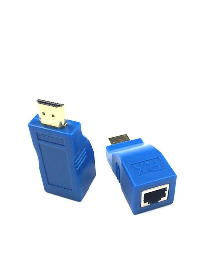 مايكرو وير مايكرووير موسع اتش دي ام اي، موسع شبكة HDMI 30 متر ومحول استقبال v1.4 rj45 cat5e cat6 محول ايثرنت LAN 1080p لتلفزيون HDTV hdpc HD TV DVD، متعدد الألوان - Image 3