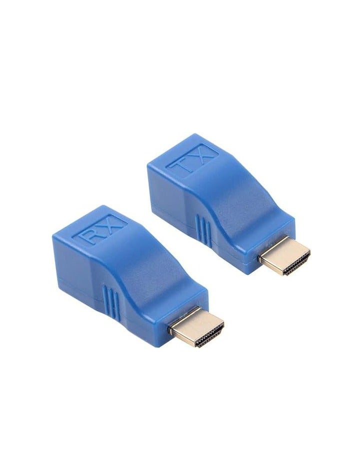 مايكرو وير مايكرووير موسع اتش دي ام اي، موسع شبكة HDMI 30 متر ومحول استقبال v1.4 rj45 cat5e cat6 محول ايثرنت LAN 1080p لتلفزيون HDTV hdpc HD TV DVD، متعدد الألوان - Image 2