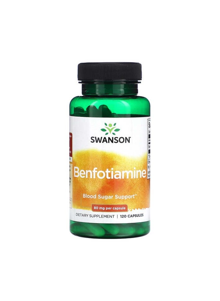 SWANSON Benfotiamine, 80 mg, 120 Capsules