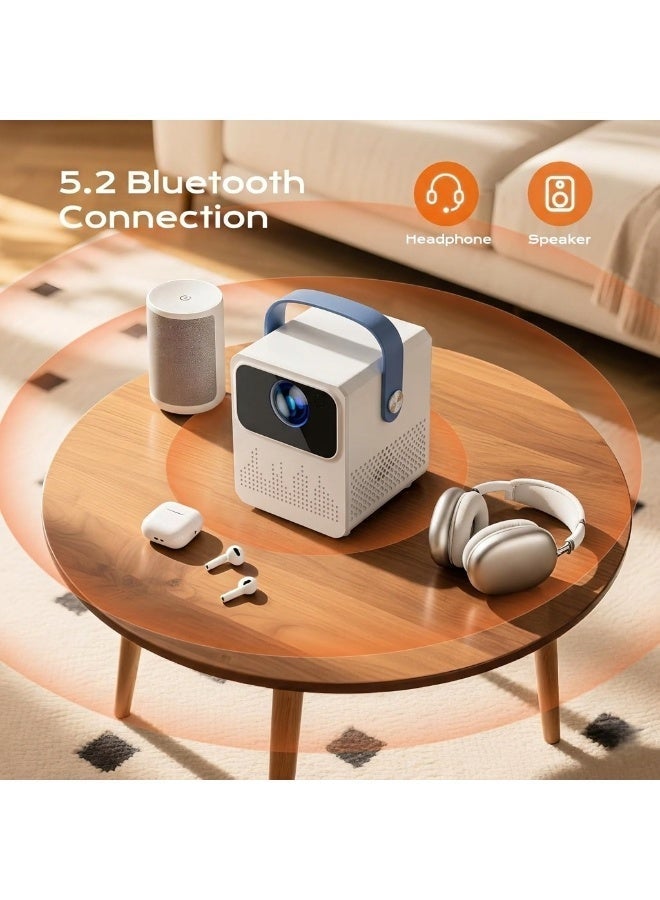 FlashHawk Projector 4K Home Cinema - 700 ANSI Native 1080P Mini Portable Smart Android OS Projectors with WiFi 6 And Bluetooth 5 For Outdoor Movie, Auto Focus and Keystone, 3D Stereo Sound - Image 4