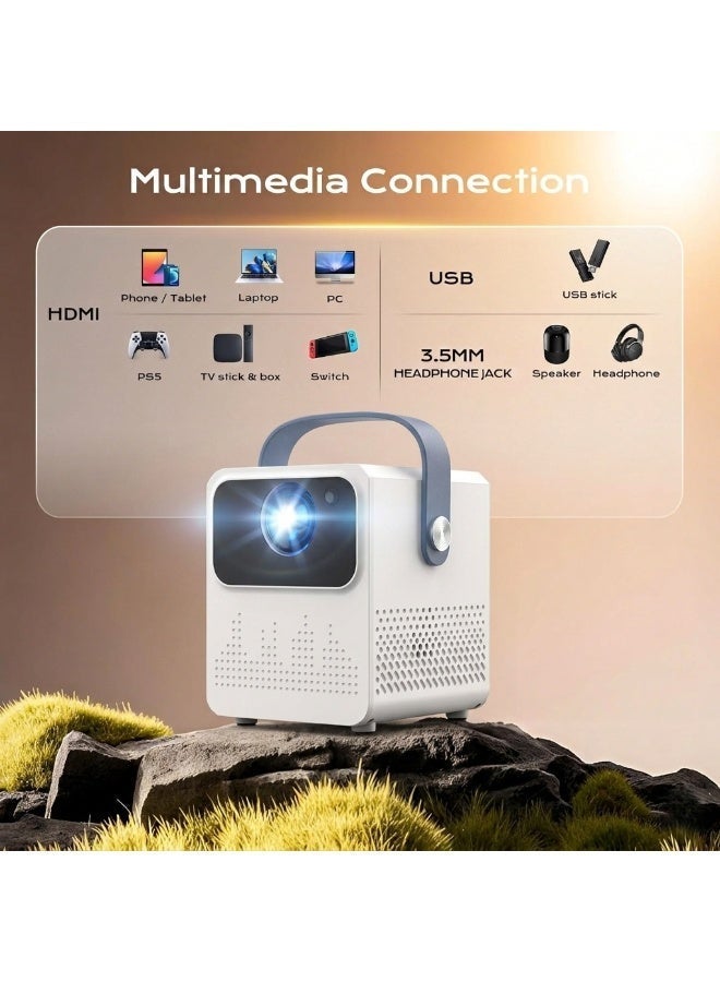 FlashHawk Projector 4K Home Cinema - 700 ANSI Native 1080P Mini Portable Smart Android OS Projectors with WiFi 6 And Bluetooth 5 For Outdoor Movie, Auto Focus and Keystone, 3D Stereo Sound - Image 5