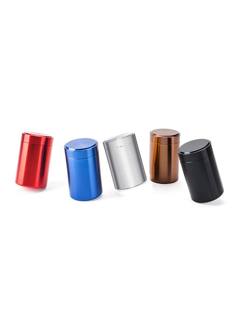 KASTWAVE - Tea Tins, 5 Pcs Alloy Containers, Waterproof Storage Containers Jar, Portable Multipurpose Airtight Container for  Tea Coffee Spices Traveling - Image 1