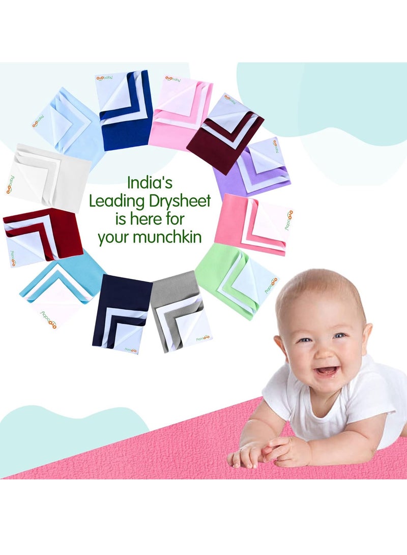 OYO BABY Toddler Baby Bed Sheet with Water Resistant and Easily Washable Dry Sheet, Extra Absorbent Washable Dry Sheet | Soft and Fleece Baby Bed Sheet for Toddler Kids, Large Size 140 X 100cm, Peach - Image 5