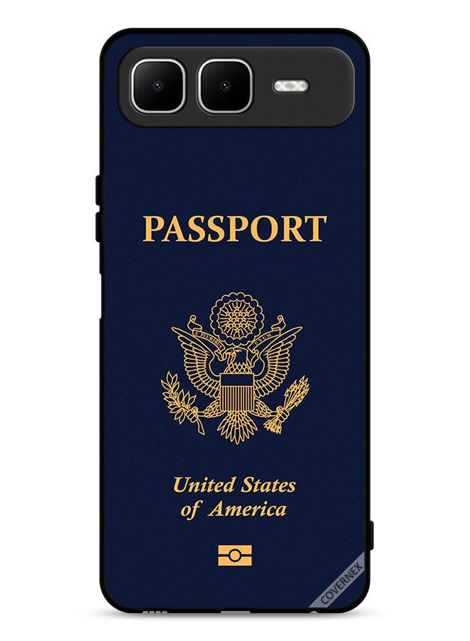 Covernex Infinix Smart 10 Plus Protective Case Cover Usa Passport Pattern