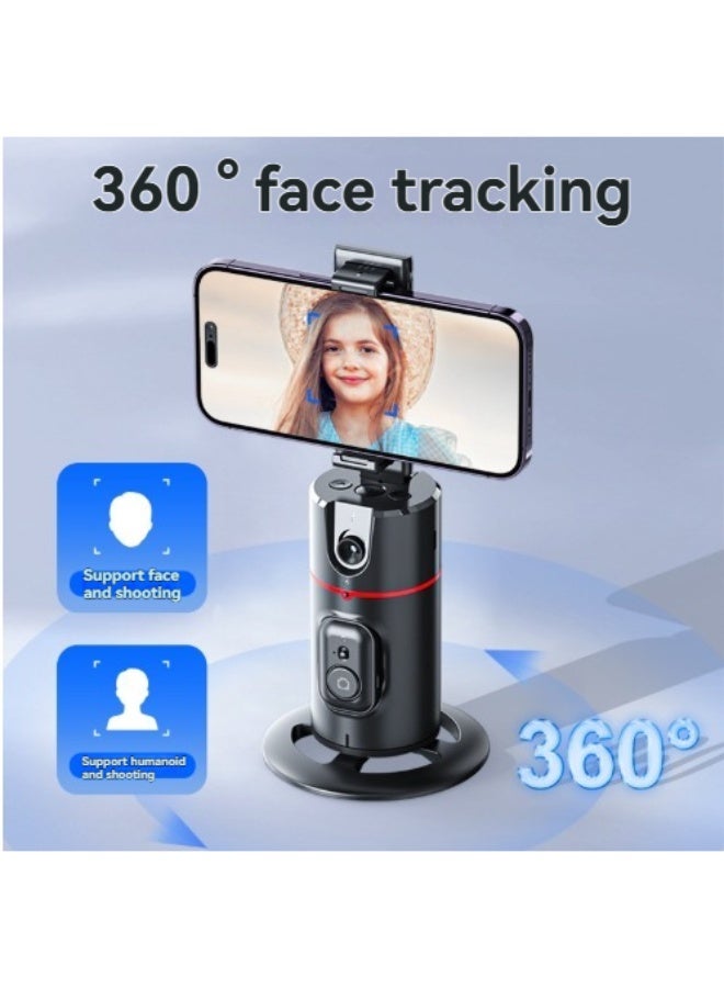 New mobile phone follow-up gimbal, desktop live panoramic follow-up selfie stand, AI face recognition 360-degree rotation  - Image 3