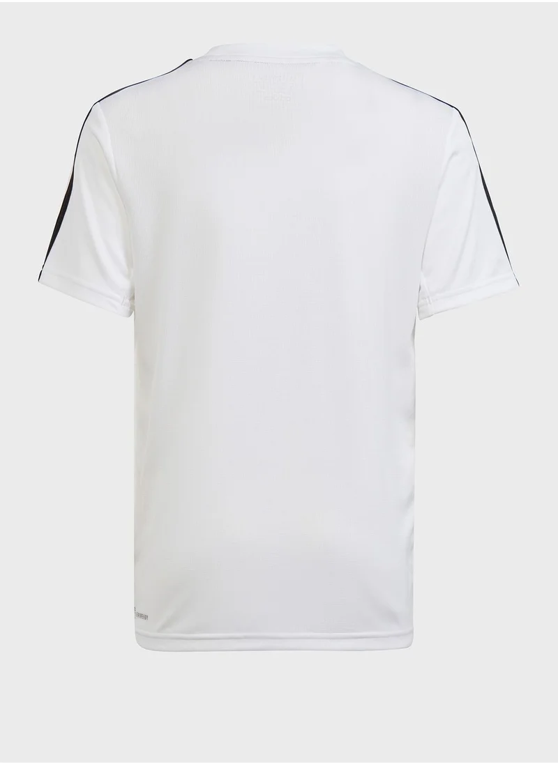 Adidas Kids Train Essential 3 Stripes T-Shirt