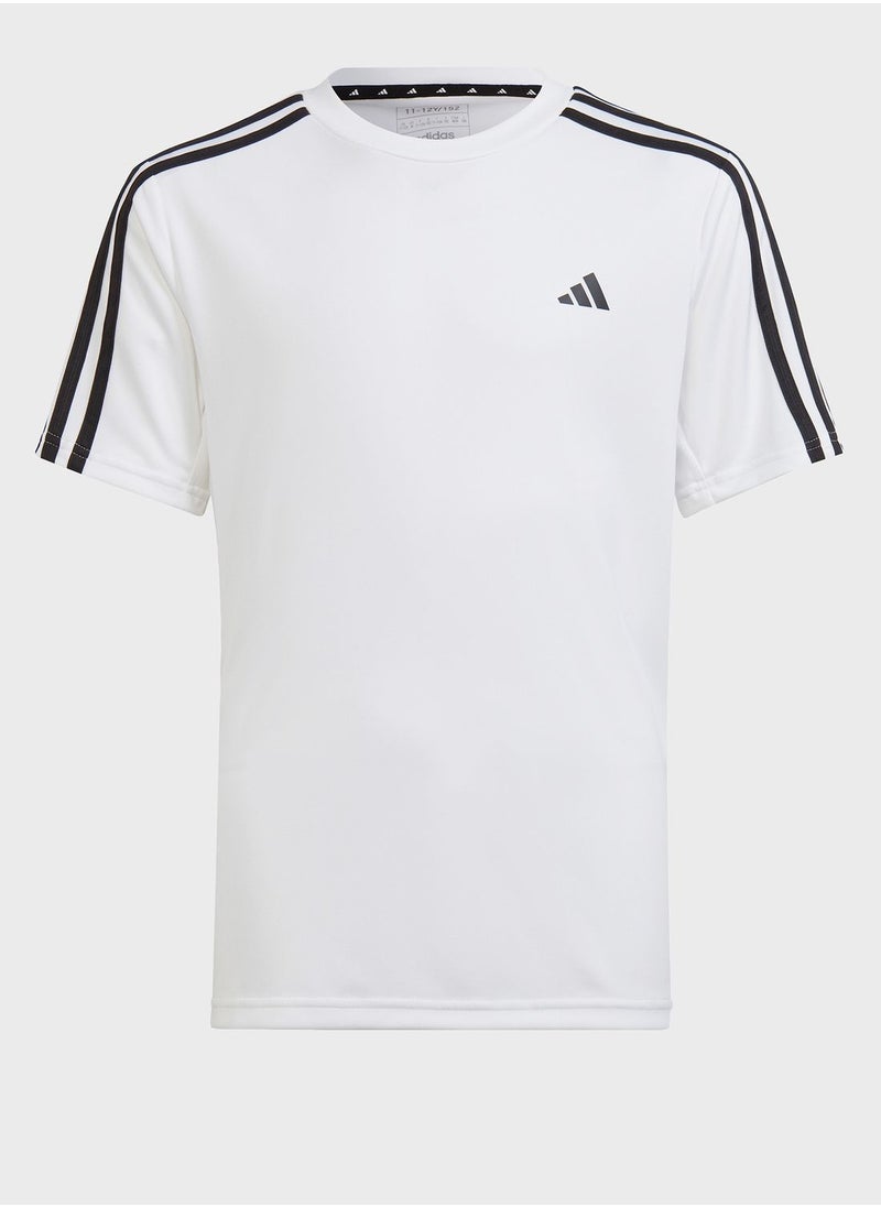 Adidas - Kids Train Essential 3 Stripes T-Shirt - Image 1