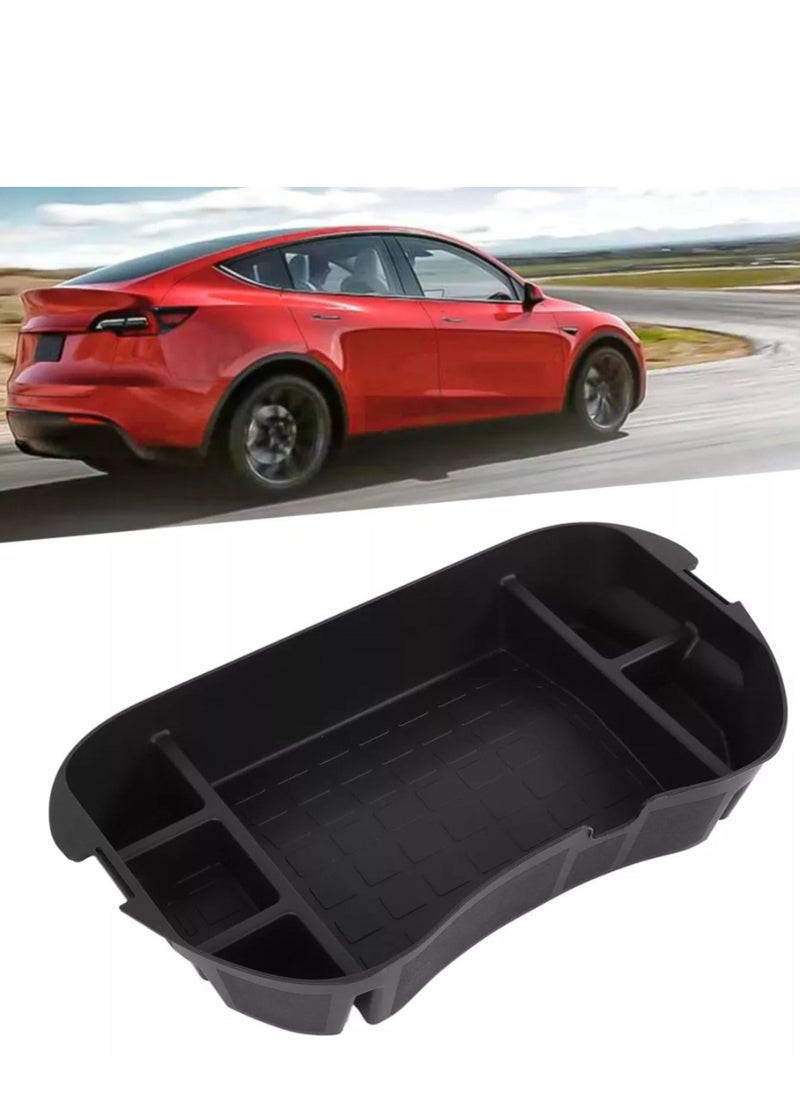 Generic - Front Frunk Storage Organizer Rubber Front Trunk Mat Storage Box Interior Accessories For Model Y and Model 3 2021 2022 2023 - Image 1