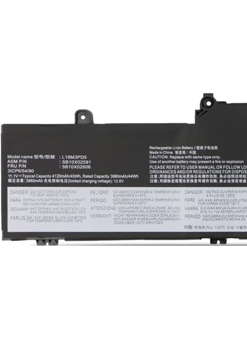 Terabyte REPLACEMENT 45Wh L19M3PD5 L19L3PD5 Laptop Battery Compatible for Lenovo ThinkPad E14 Gen 2 / E14 Gen 3 / E14 Gen 4 / E15 Gen 2 / E15 Gen 3 / E15 Gen 4 L19C3PD5 L19D3PD5 SB10X0X0 2591 5B10X02606 SB10X02597  - Image 2