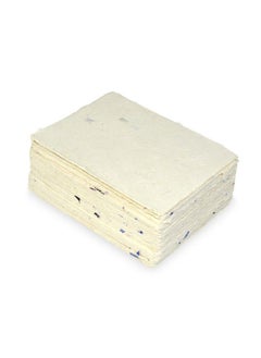 Handmade Lokta Card Stock 5X7 Inch Paper With Petal Flourish And Deckle Edge. Tree Free Lokta Paper For Vintage Stationery Printing And Decorative Invitations (100 Sheets Cornflower)