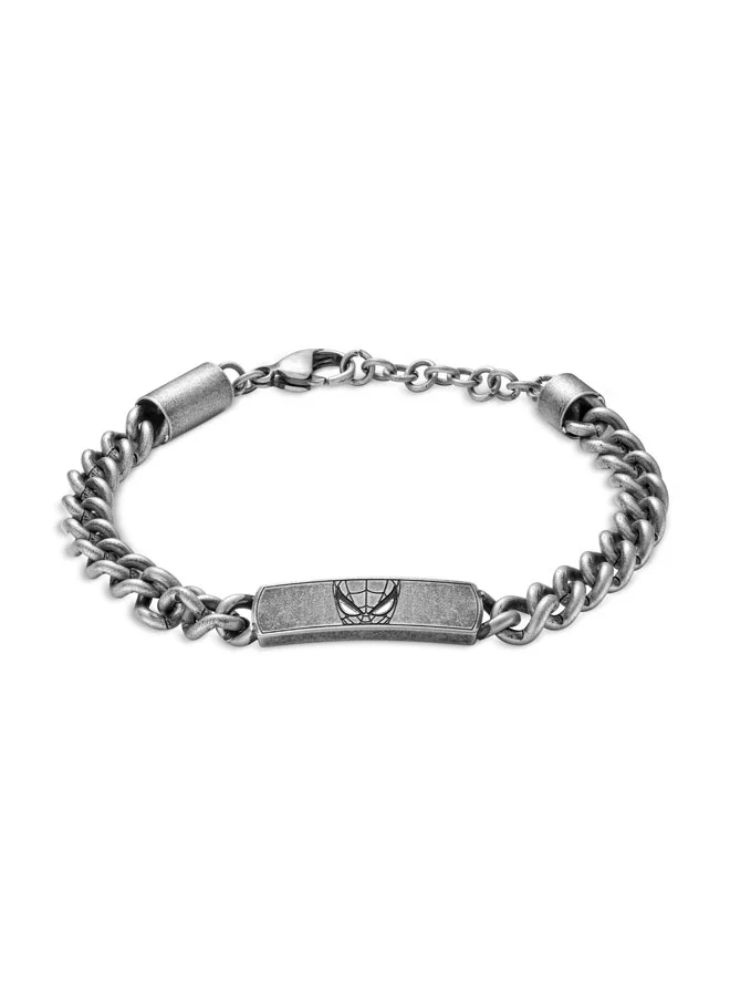 بوليس Superhero Edition Antiqued Grey Chain Bracelet Limited Edition for Men