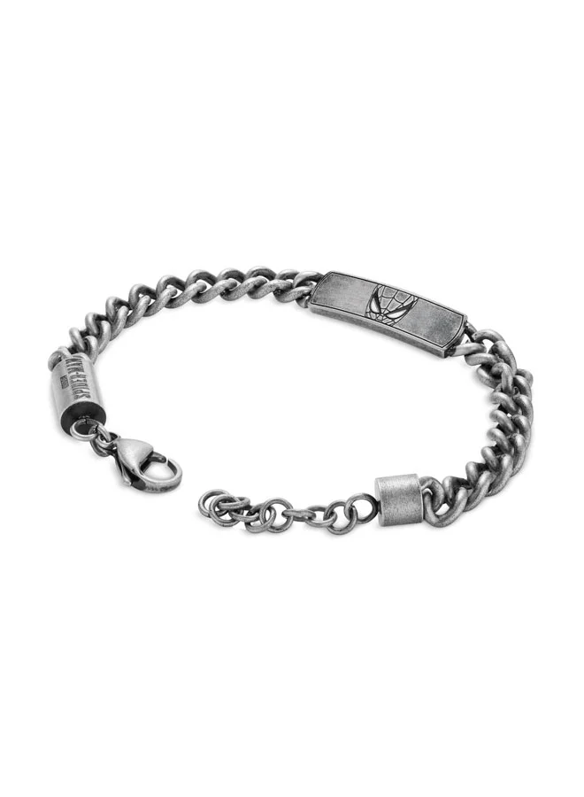 بوليس Superhero Edition Antiqued Grey Chain Bracelet Limited Edition for Men