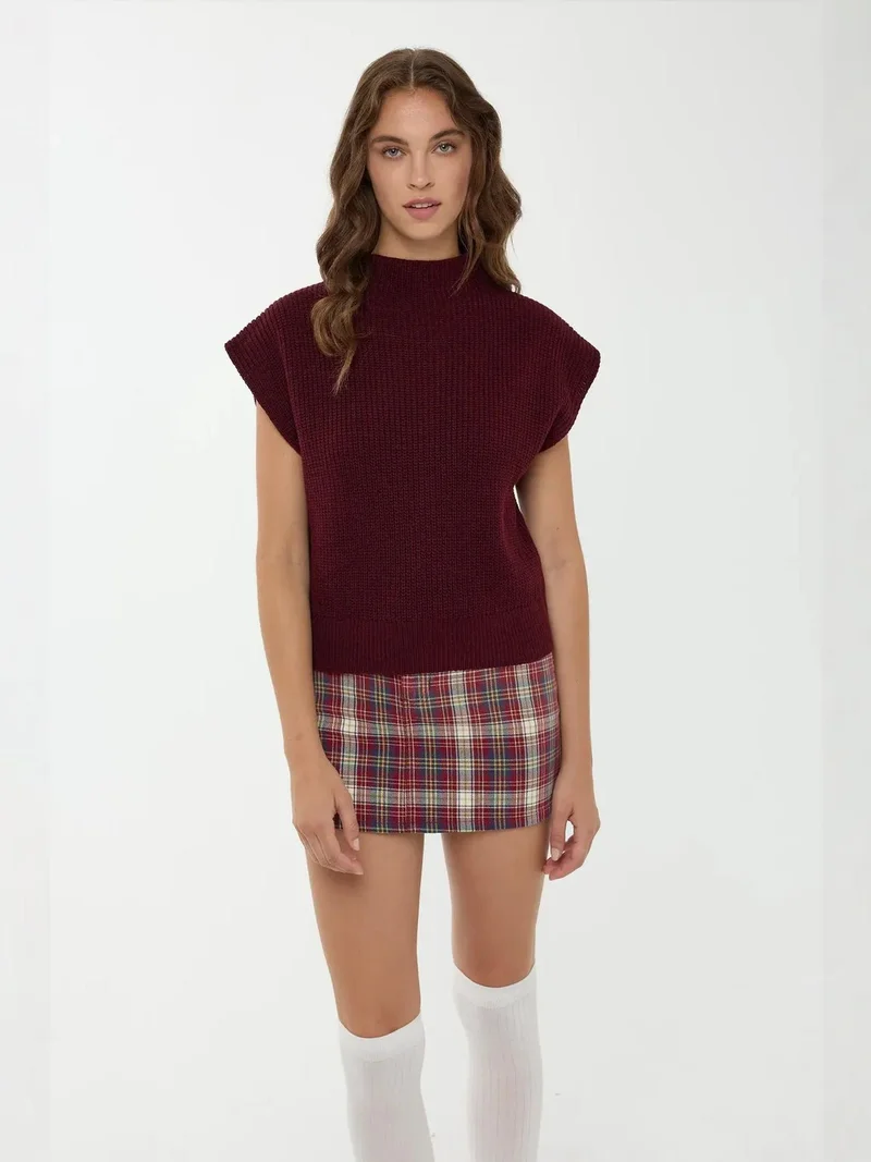 HICCUP Half Turtleneck Knit Sweater