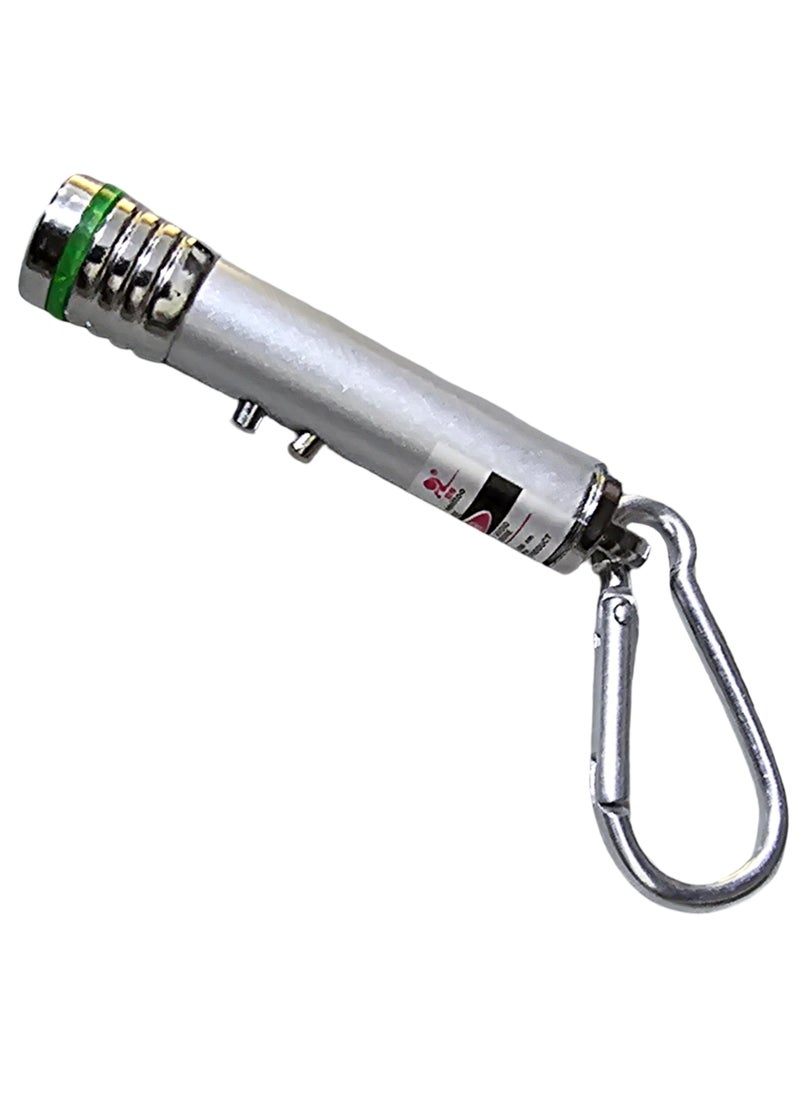 Generic Keychain with multi-mode flashlight and laser pointer. Multi-colored.  - Image 1