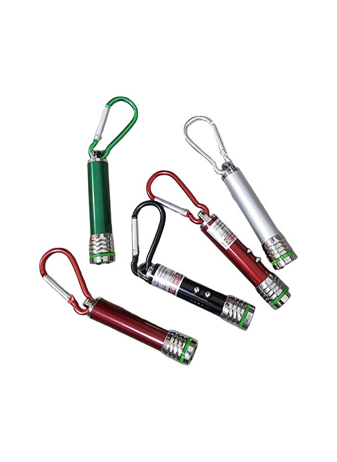 Generic Keychain with multi-mode flashlight and laser pointer. Multi-colored.  - Image 2