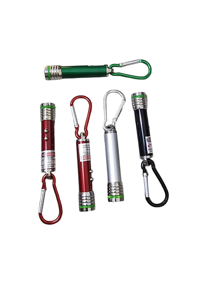 Generic Keychain with multi-mode flashlight and laser pointer. Multi-colored.  - Image 3