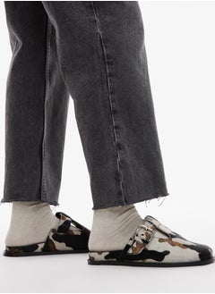 TOPSHOP Annie Leather Buckle Clog Sandals  - Image 1