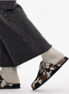 TOPSHOP Annie Leather Buckle Clog Sandals  - Image 2