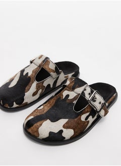 TOPSHOP Annie Leather Buckle Clog Sandals  - Image 4