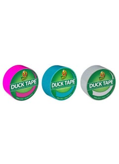 Duck Brand Duct Tape Color Trends Vibrant Combo 3Pack Lilac Aqua And Gray 55 Yards Total  - Image 2