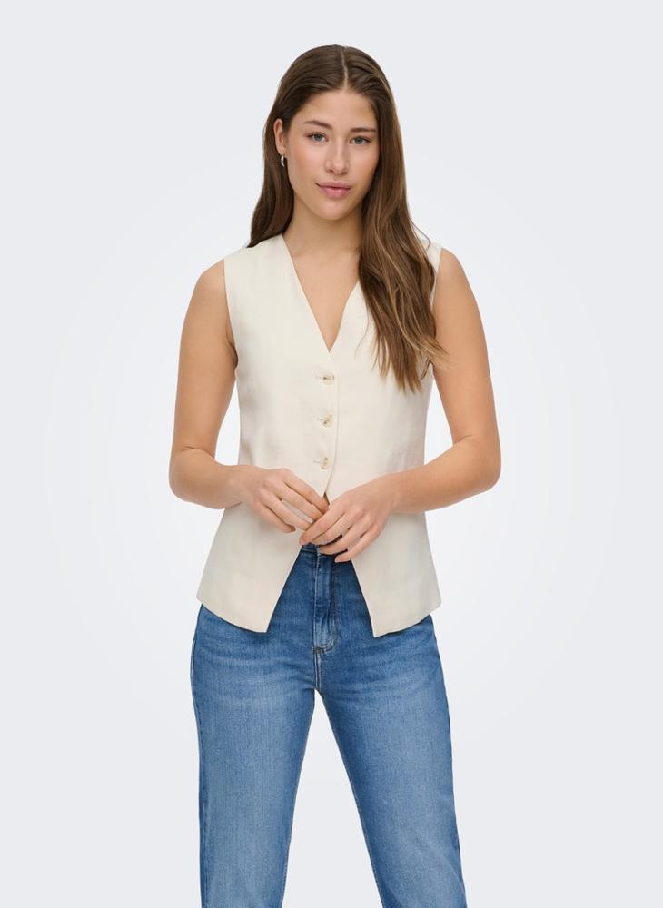 ONLY Casual Single Breasted Waistcoat - Image 1