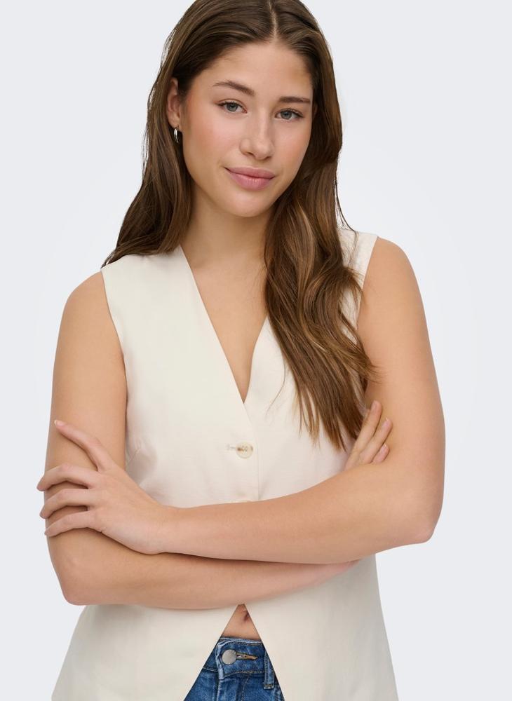 ONLY Casual Single Breasted Waistcoat - Image 4