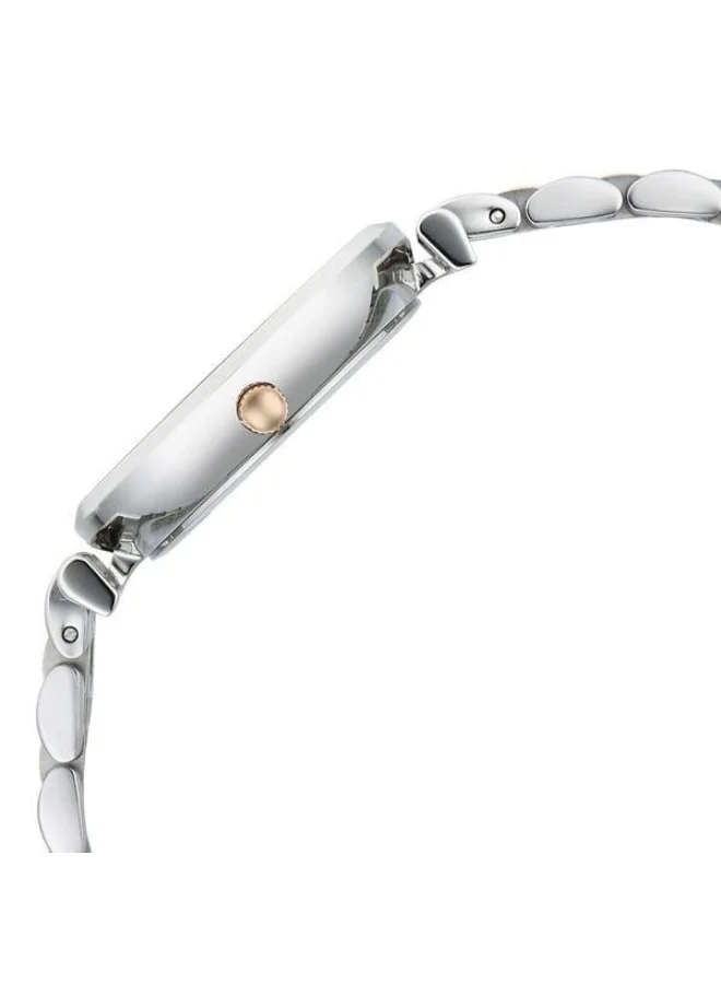 TITAN  Workmode Quartz Analog Silver Dial Two Toned Silver & Rose Gold Metal Strap Watch for Women - 95313KM01  | Best Price UAE