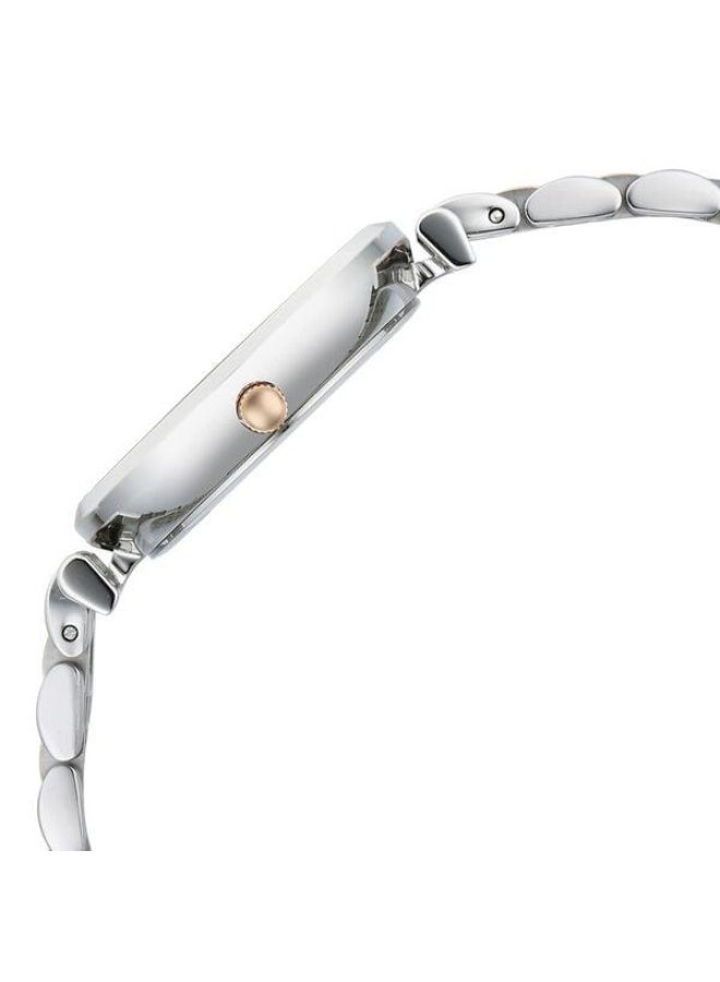 TITAN Workmode Quartz Analog Silver Dial Two Toned Silver & Rose Gold Metal Strap Watch for Women - 95313KM01 - Image 4