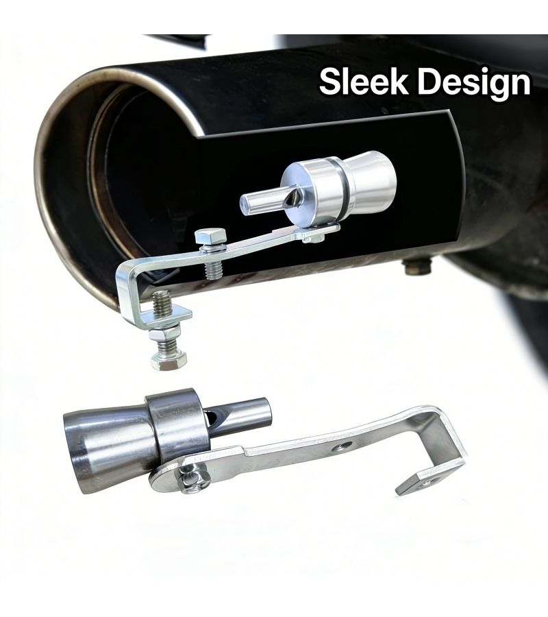 Multi Model Compatible Turbo Exhaust Whistle Heavy Duty Aluminum Alloy Loud Exhaust Tip Replacement Kit Model A114 With Secure Anti Detachment Mounting Bracket Enhances Engine Power Output And Exhaust Noise Performance Stylish Design - Image 2