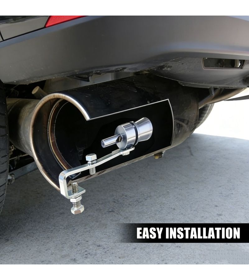 Multi Model Compatible Turbo Exhaust Whistle Heavy Duty Aluminum Alloy Loud Exhaust Tip Replacement Kit Model A114 With Secure Anti Detachment Mounting Bracket Enhances Engine Power Output And Exhaust Noise Performance Stylish Design - Image 3