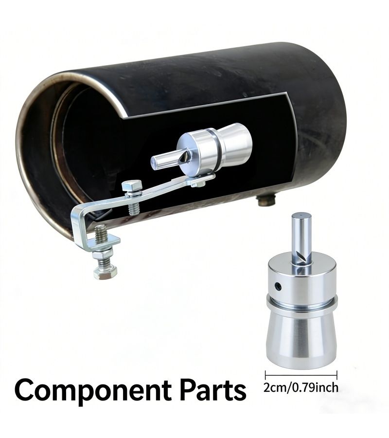 Multi Model Compatible Turbo Exhaust Whistle Heavy Duty Aluminum Alloy Loud Exhaust Tip Replacement Kit Model A114 With Secure Anti Detachment Mounting Bracket Enhances Engine Power Output And Exhaust Noise Performance Stylish Design - Image 5