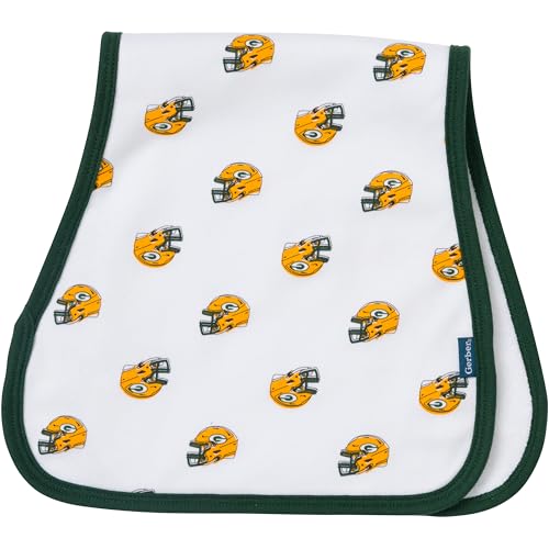 Gerber Baby NFL Team Bandana Bibs and Burp Cloth Set Packers One Size - Image 3