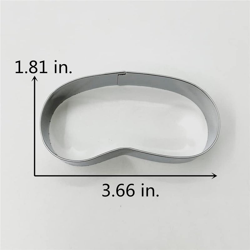 LILIAO Party Mask Cookie Cutter - 3.7 x 1.8 inches - Birthday Biscuit Fondant Sandwich Bread Mold Cutters - Stainless Steel - by Janka - Image 3