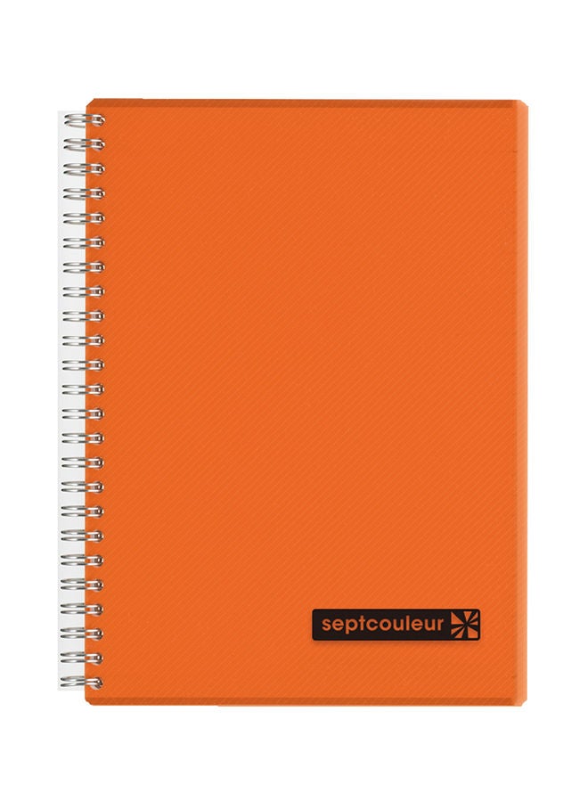 NIBEMINENT Septcouleur Notebook Ruled A5 80 Sheets Orange