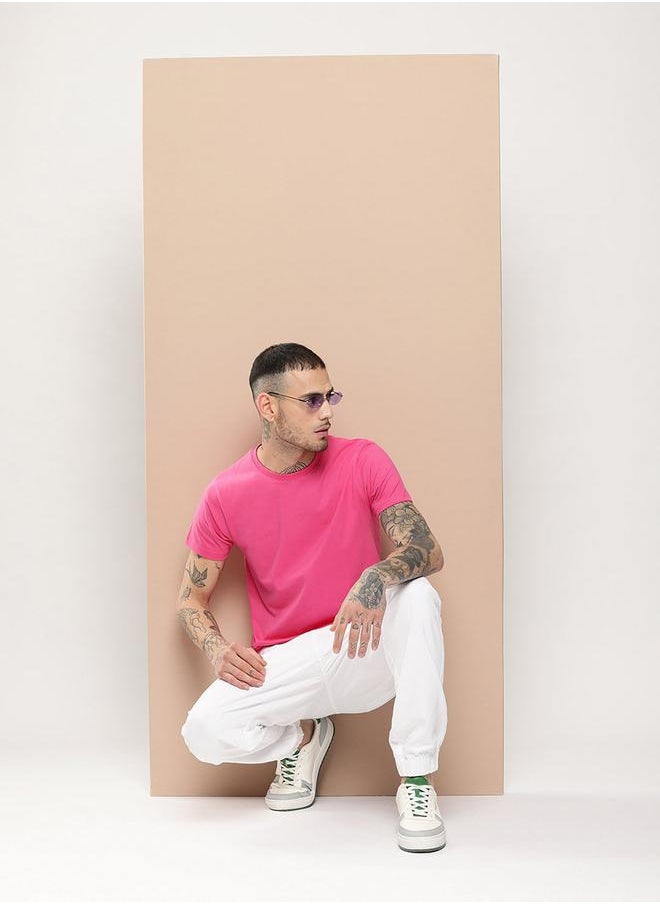 Difference of Opinion Plain Regular Fit T-Shirt by Styli  - Image 4