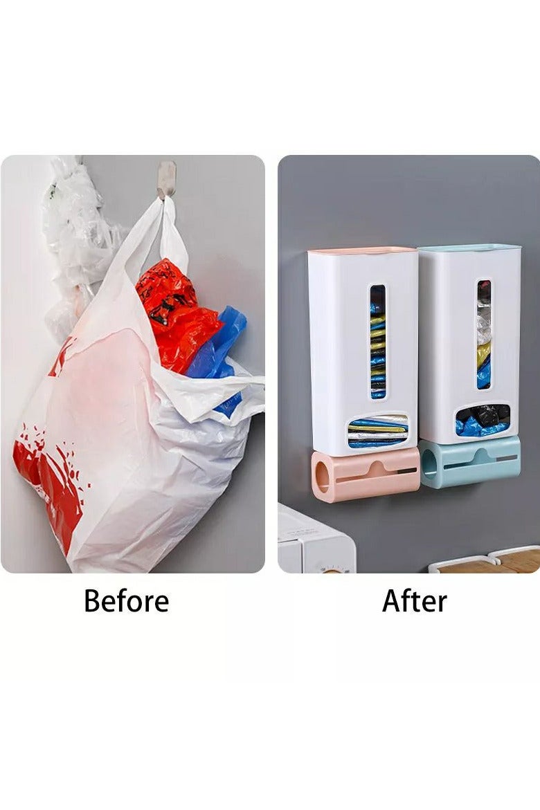 Multi-purpose bag holder and organizer for bathroom and kitchen bags and toilet paper - multi-color - Image 1