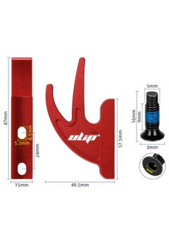 ULIP Scooter Double Front Hook Aluminum Carrying Hook Handy Hanger Hook For Scooter With M5 Screws For Xiaomi M365 Pro Mi3 1S Scooters Red  - Image 2