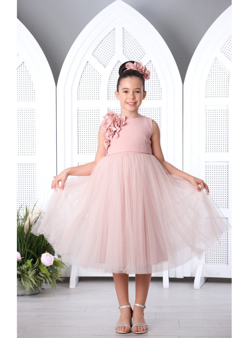 فيا بامبينو فستان فتيات الزهور الوردي 3173 - Image 1