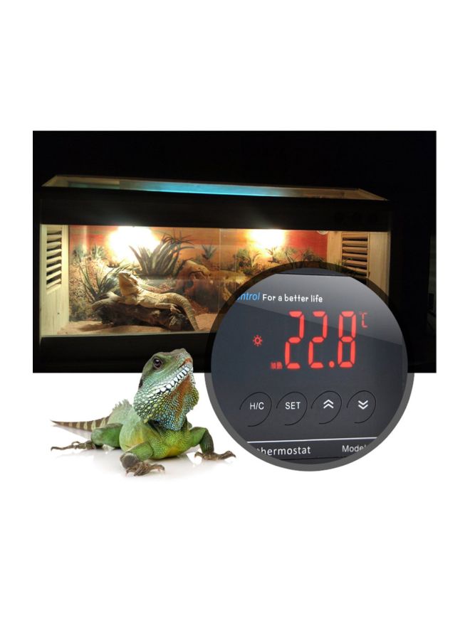 نيبمينينت جهاز تحكم في درجة حرارة لحوض الزواحف أسود - Image 3