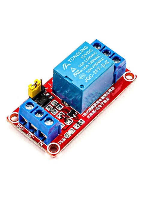 Relay Module (1 Channel) 12V with High/Low Level Trigger Selector