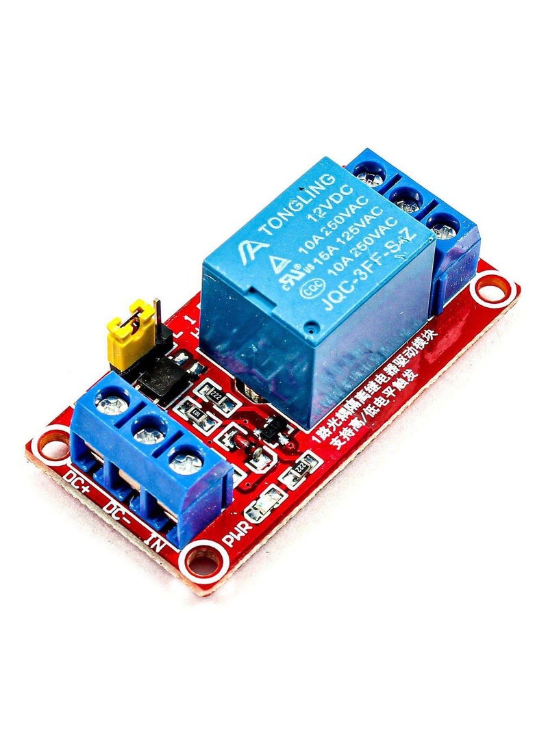 Relay Module (1 Channel) 12V with High/Low Level Trigger Selector