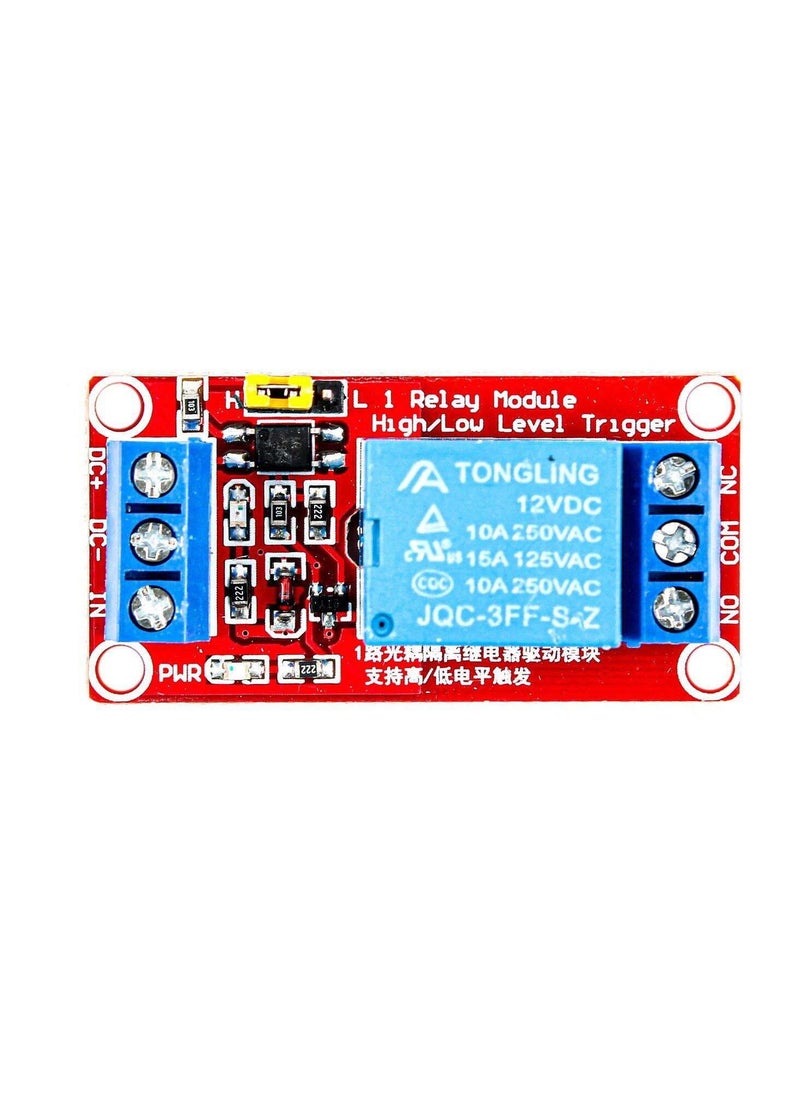 Relay Module (1 Channel) 12V with High/Low Level Trigger Selector