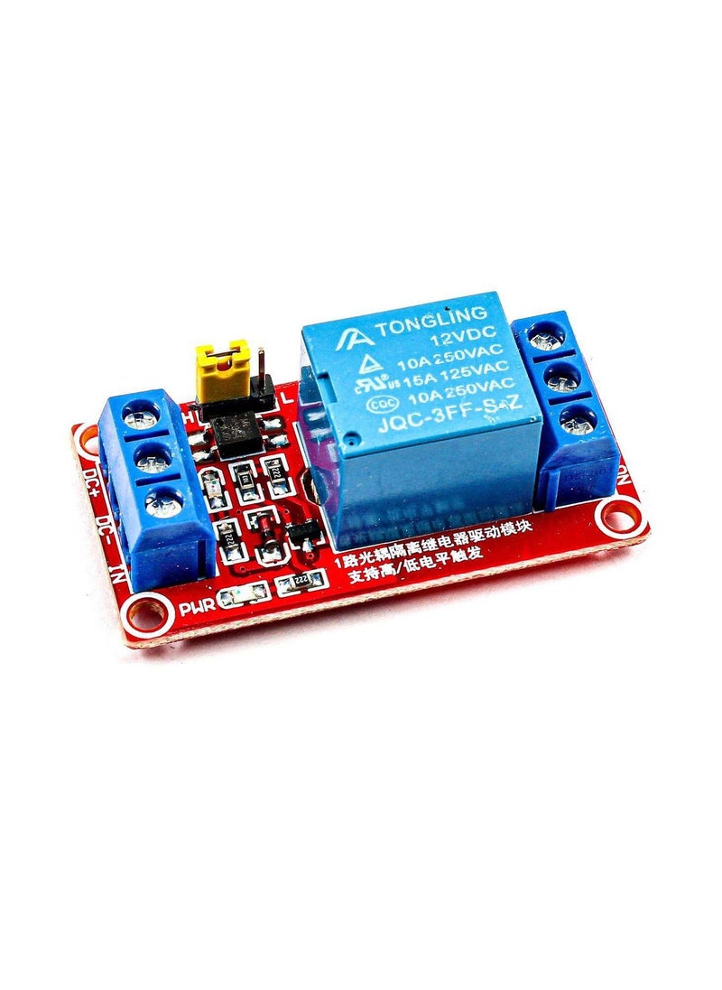 Relay Module (1 Channel) 12V with High/Low Level Trigger Selector