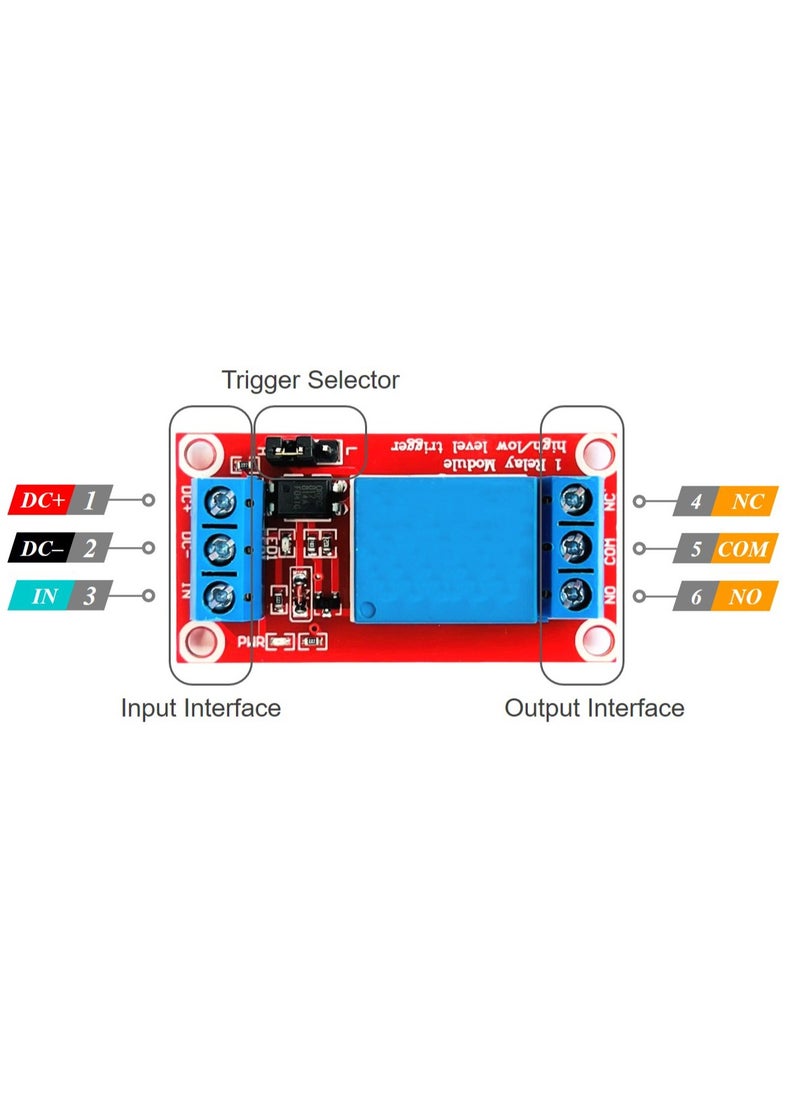 Relay Module (1 Channel) 12V with High/Low Level Trigger Selector