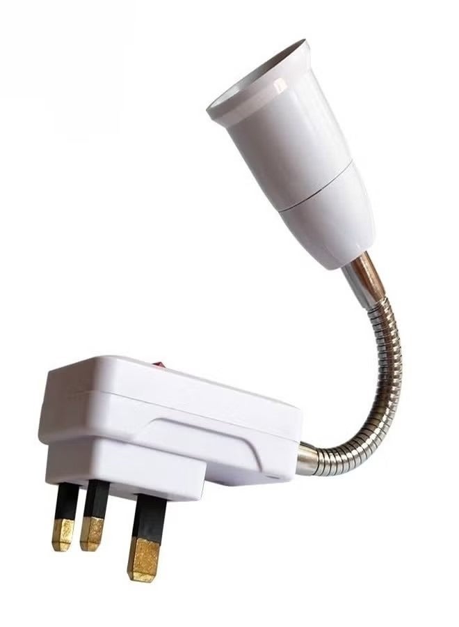 Plug Universal Extension Lamp Holder Night Light E27 Screw Port Light Socket Plug Adapter Goose Neck Outlet Socket Adapter Light Bulb Lamp Socket Screw Type Bulb Holder with Cable Flexible Wire - Image 2